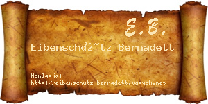 Eibenschütz Bernadett névjegykártya